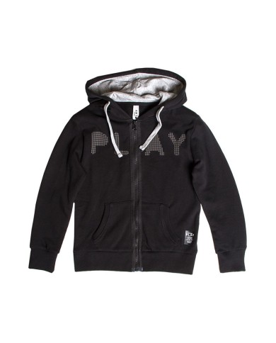 FELPA PESANTE CON CAPPUCCIO E ZIP