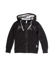 FELPA PESANTE CON CAPPUCCIO E ZIP