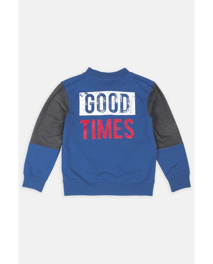 FELPA CON COLLO ALTO FRANCH TERRY