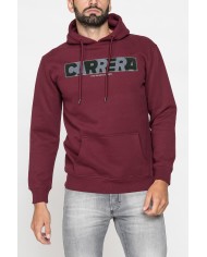 FELPA CHIUSA CON CAPPUCCIO E STAMPA GRAFICA