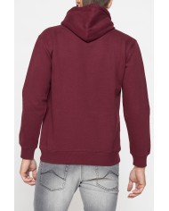 FELPA CHIUSA CON CAPPUCCIO E STAMPA GRAFICA