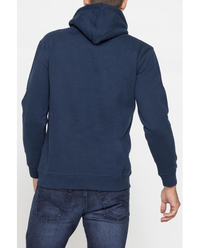 FELPA CHIUSA CON CAPPUCCIO E STAMPA GRAFICA