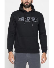 FELPA CHIUSA CON CAPPUCCIO E STAMPA GRAFICA