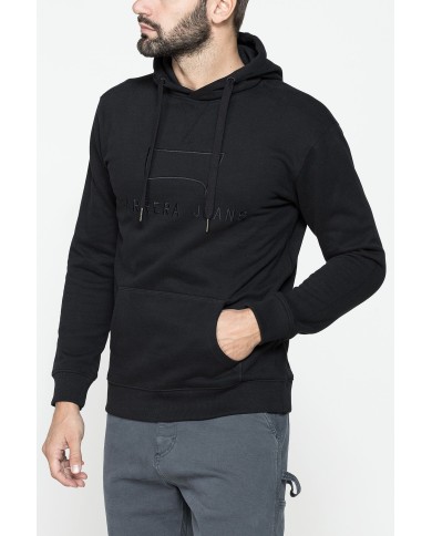 FELPA CHIUSA CON CAPPUCCIO E STAMPA GRAFICA