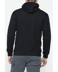 FELPA CHIUSA CON CAPPUCCIO E STAMPA GRAFICA