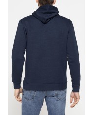 FELPA CHIUSA CON CAPPUCCIO E STAMPA GRAFICA