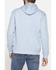 FELPA CHIUSA CON CAPPUCCIO E STAMPA GRAFICA