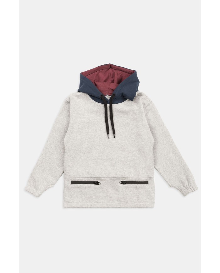 FELPA PESANTE CON CAPPUCCIO