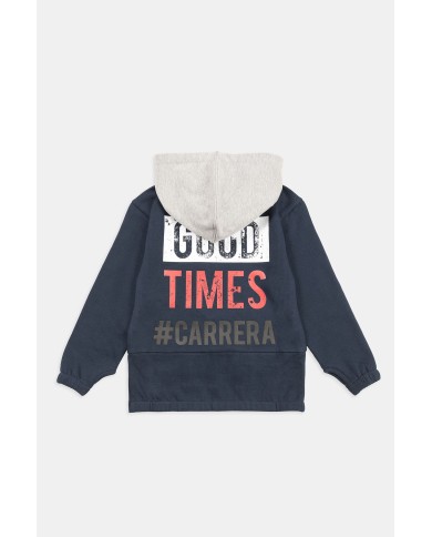 FELPA PESANTE CON CAPPUCCIO