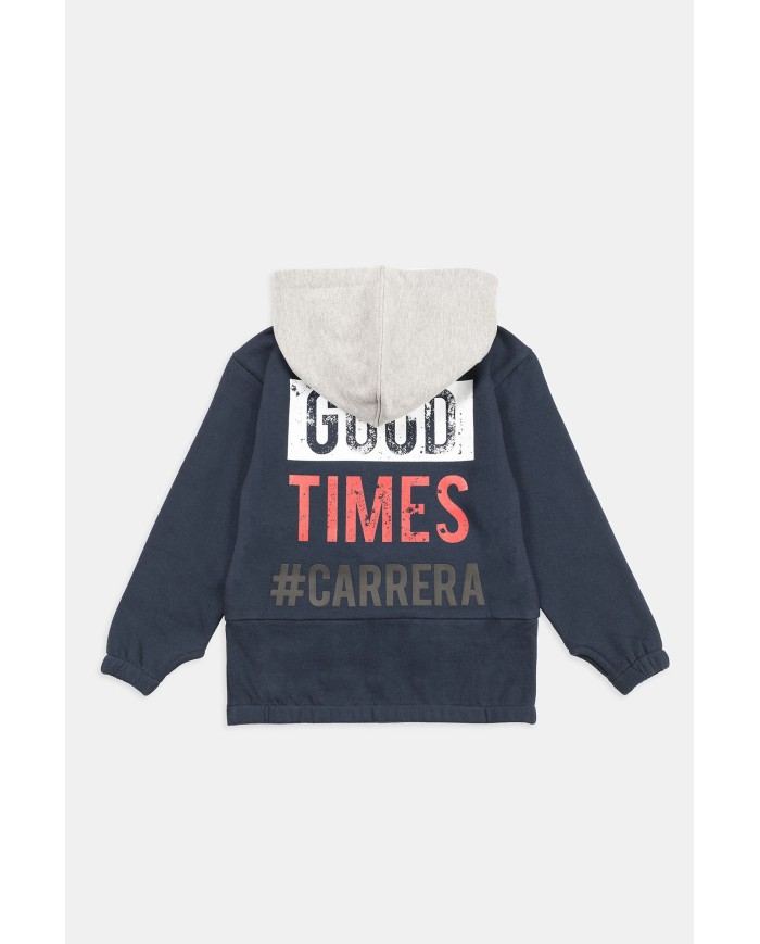 FELPA PESANTE CON CAPPUCCIO