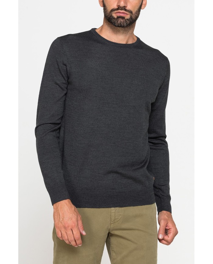 MAGLIA IN MISTO LANA MERINOS LAVABILE IN LAVATRICE