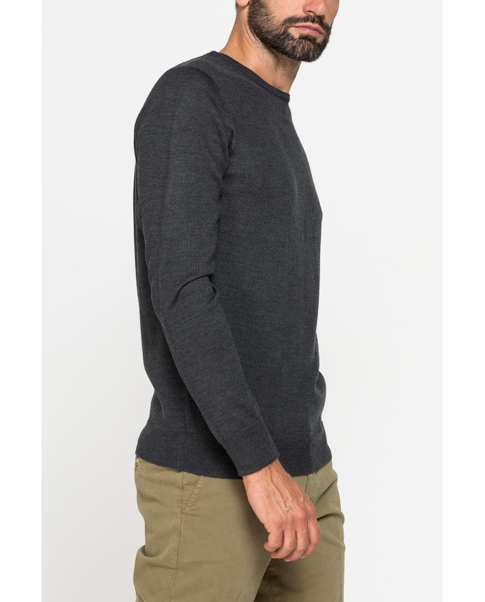 MAGLIA IN MISTO LANA MERINOS LAVABILE IN LAVATRICE