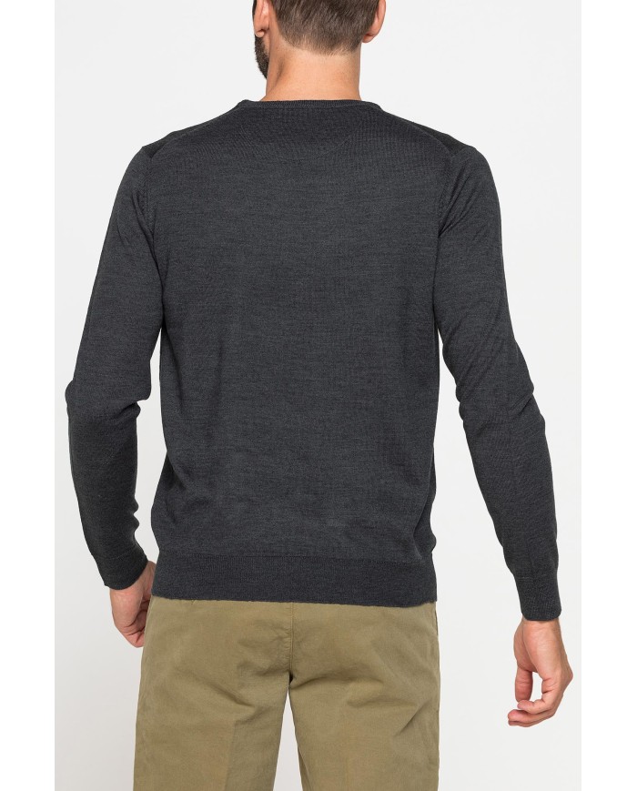 MAGLIA IN MISTO LANA MERINOS LAVABILE IN LAVATRICE