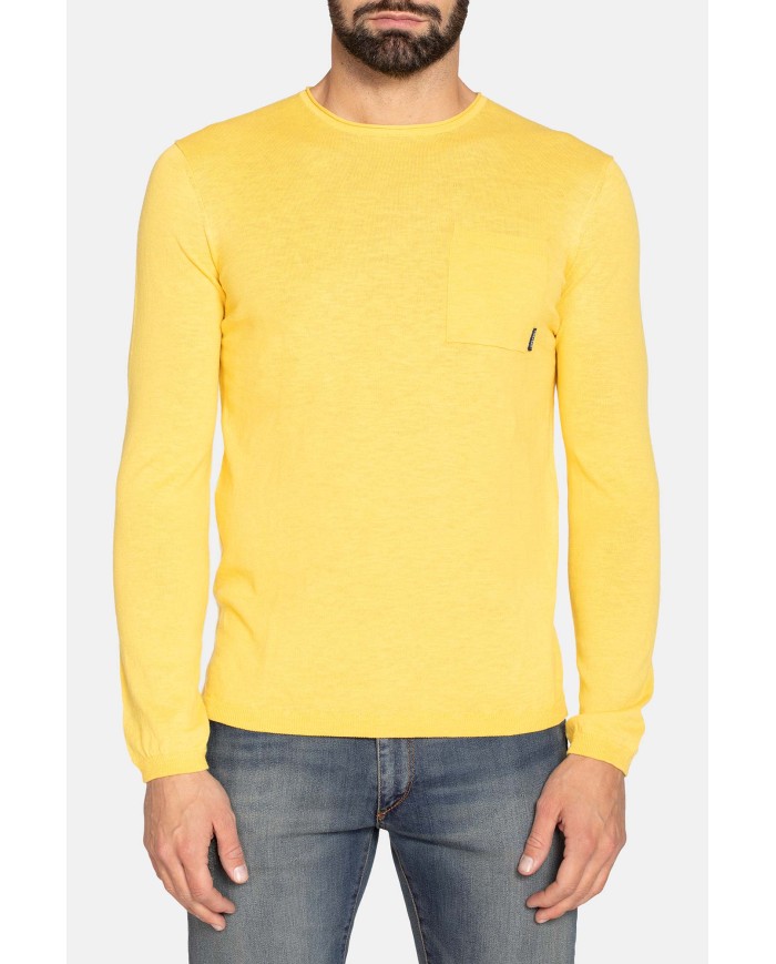 MAGLIA GIROCOLLO IN COTONE