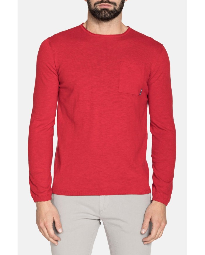 MAGLIA GIROCOLLO IN COTONE