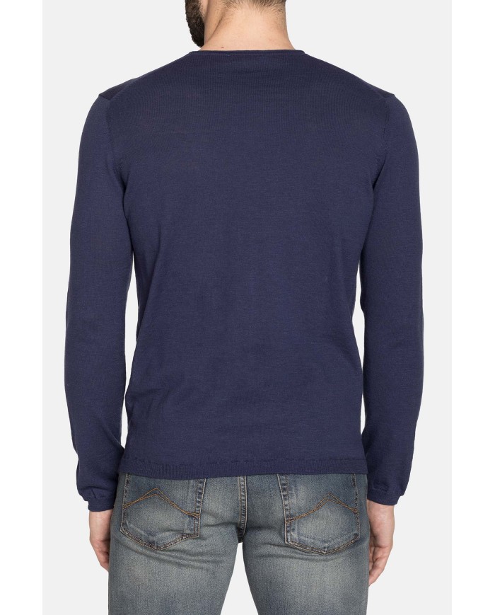 MAGLIA GIROCOLLO IN COTONE