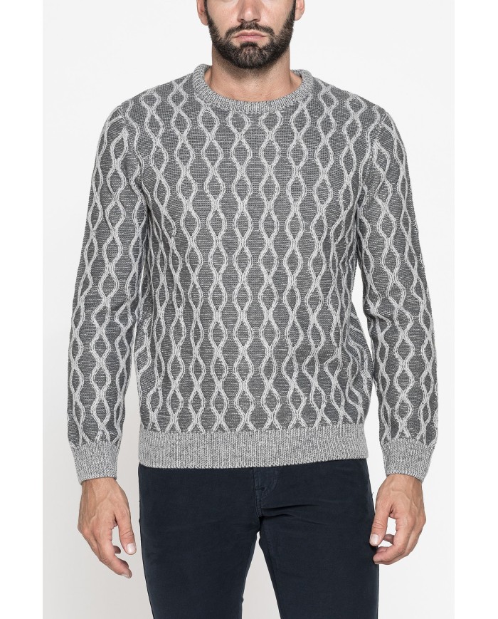 MAGLIA A FANTASIA REALIZZATA CON FILATO GROSSO