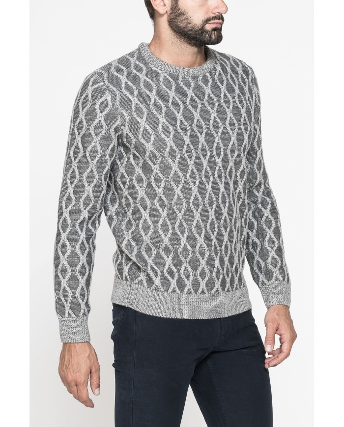 MAGLIA A FANTASIA REALIZZATA CON FILATO GROSSO