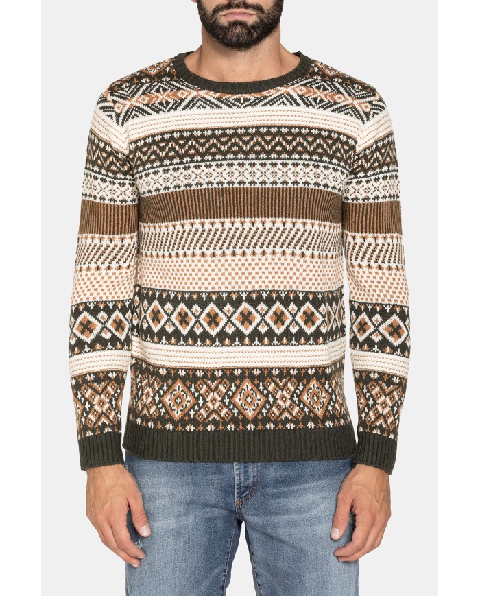 MAGLIA A FANTASIA REALIZZATA CON FILATO GROSSO