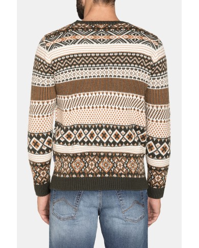 MAGLIA A FANTASIA REALIZZATA CON FILATO GROSSO