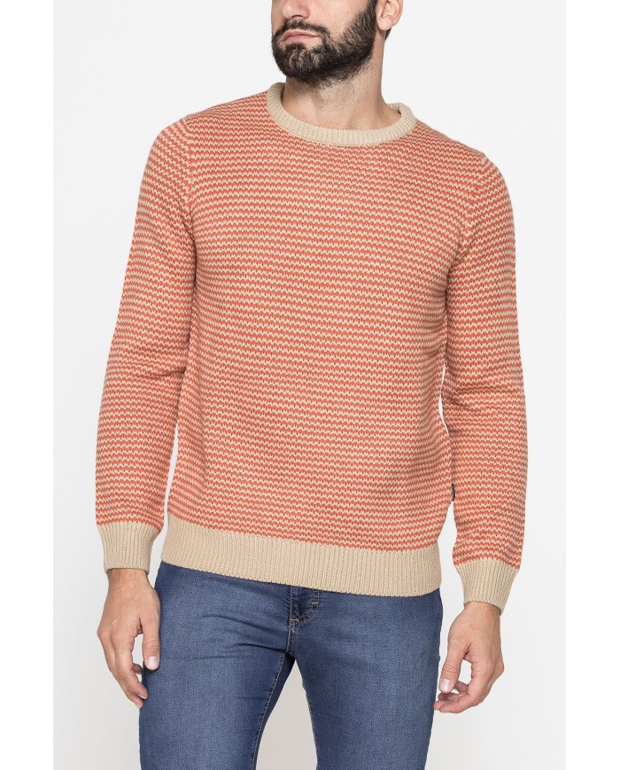 MAGLIA A FANTASIA REALIZZATA CON FILATO GROSSO