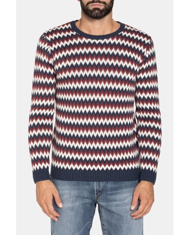 MAGLIA A FANTASIA REALIZZATA CON FILATO GROSSO