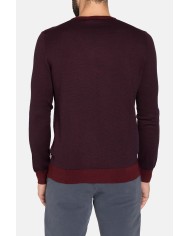 MAGLIA GIROCOLLO RIGATA MISTO LANA