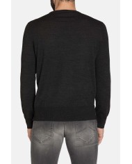 MAGLIA GIROCOLLO RIGATA MISTO LANA