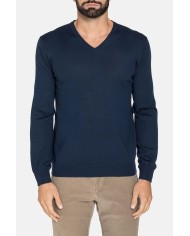 MAGLIA SCOLLO V MISTO LANA