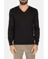 MAGLIA SCOLLO V MISTO LANA