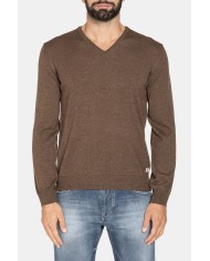 MAGLIA SCOLLO V MISTO LANA