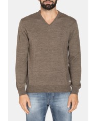 MAGLIA SCOLLO V MISTO LANA