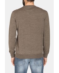 MAGLIA SCOLLO V MISTO LANA