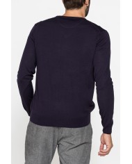 MAGLIA SCOLLO V IN MISTO LANA MERINOS LAVABILE IN LAVATRICE