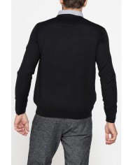 MAGLIA SCOLLO V IN MISTO LANA MERINOS LAVABILE IN LAVATRICE