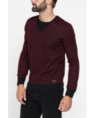 MAGLIA MISTO LANA MERINOS FANTASIA JACQUARD