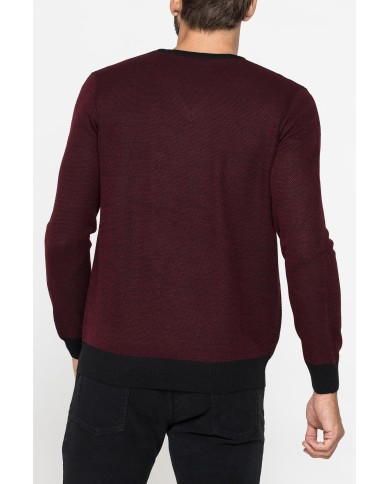 MAGLIA MISTO LANA MERINOS FANTASIA JACQUARD