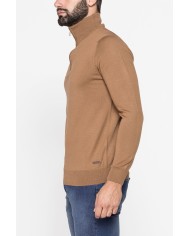 MAGLIA COLLO ALTO IN MISTO LANA MERINOS - Lavabile in lavatrice ed asciugabile in tumbler