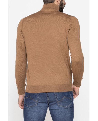 MAGLIA COLLO ALTO IN MISTO LANA MERINOS - Lavabile in lavatrice ed asciugabile in tumbler