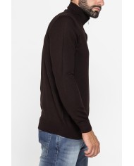 MAGLIA COLLO ALTO IN MISTO LANA MERINOS - Lavabile in lavatrice ed asciugabile in tumbler