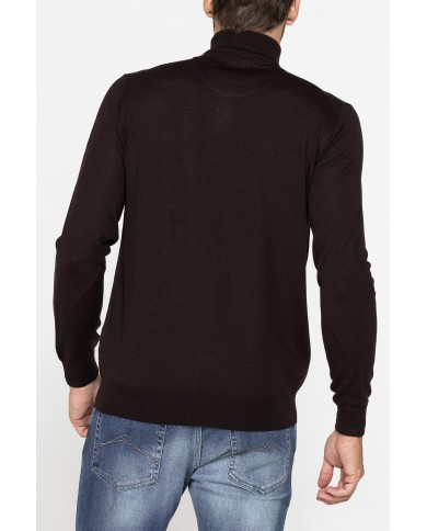 MAGLIA COLLO ALTO IN MISTO LANA MERINOS - Lavabile in lavatrice ed asciugabile in tumbler