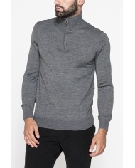 MAGLIA COLLO ALTO IN MISTO LANA MERINOS - Lavabile in lavatrice ed asciugabile in tumbler