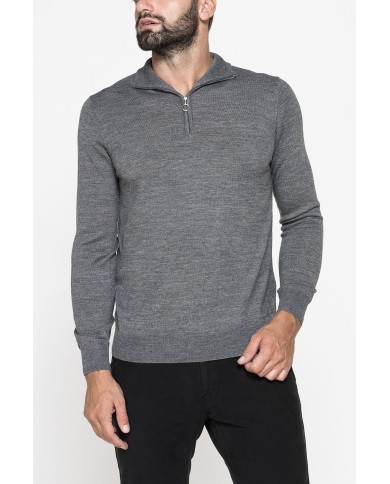 MAGLIA COLLO ALTO IN MISTO LANA MERINOS - Lavabile in lavatrice ed asciugabile in tumbler