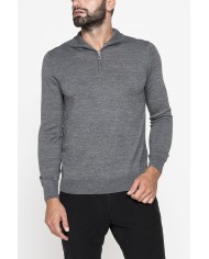 MAGLIA COLLO ALTO IN MISTO LANA MERINOS - Lavabile in lavatrice ed asciugabile in tumbler