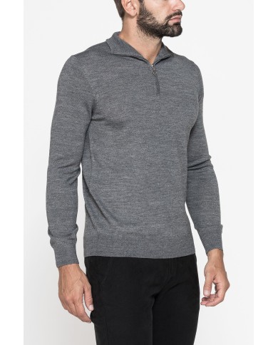 MAGLIA COLLO ALTO IN MISTO LANA MERINOS - Lavabile in lavatrice ed asciugabile in tumbler