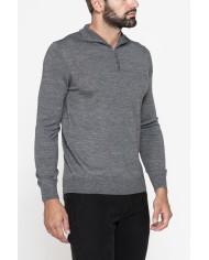 MAGLIA COLLO ALTO IN MISTO LANA MERINOS - Lavabile in lavatrice ed asciugabile in tumbler