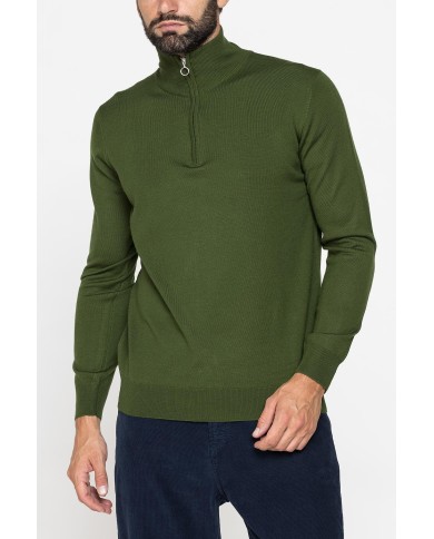 MAGLIA COLLO ALTO IN MISTO LANA MERINOS - Lavabile in lavatrice ed asciugabile in tumbler