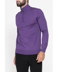 MAGLIA COLLO ALTO IN MISTO LANA MERINOS - Lavabile in lavatrice ed asciugabile in tumbler