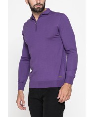 MAGLIA COLLO ALTO IN MISTO LANA MERINOS - Lavabile in lavatrice ed asciugabile in tumbler