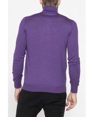 MAGLIA COLLO ALTO IN MISTO LANA MERINOS - Lavabile in lavatrice ed asciugabile in tumbler